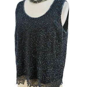 Vintage JKara New York embroidered blouse size M